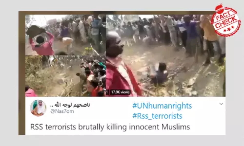 False: Video Shows RSS Workers Killing Muslims