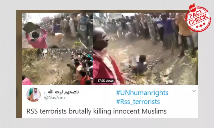 False: Video Shows RSS Workers Killing Muslims
