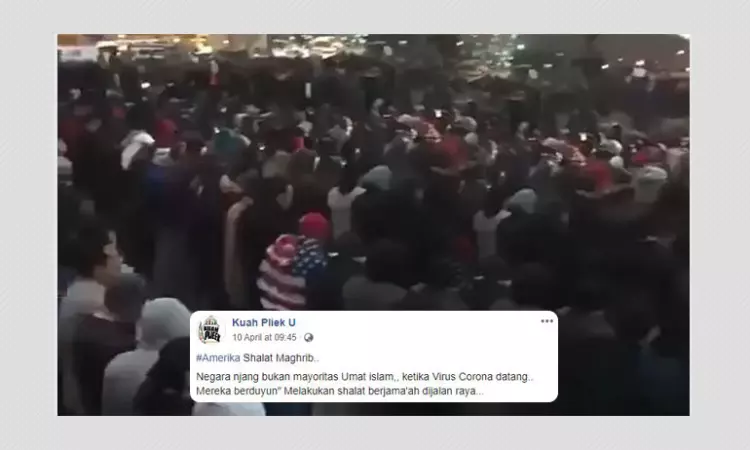 No, Muslims Are Not Praying On New York Streets During COVID-19