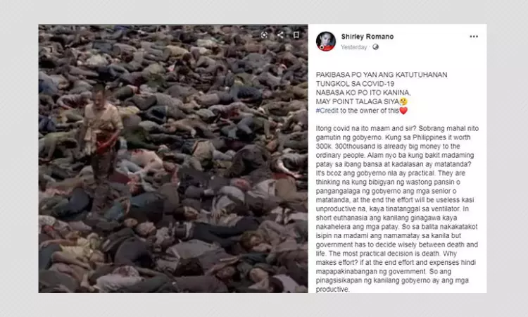 Scene From US TV Show Walking Dead Shared With Misleading Claim