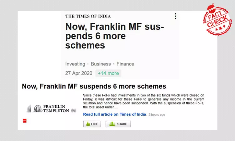 Franklin Templeton India Says It Is Not Shutting 6 More Funds