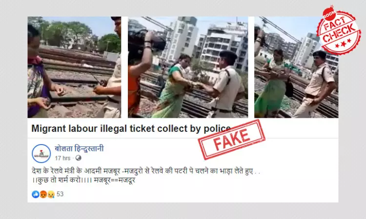 2019 Video Peddled As Railway Cop Asking Migrants For A Bribe