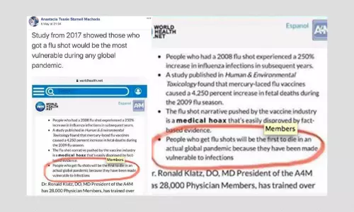 No, Flu Vaccines Do Not Make People Vulnerable To Infections
