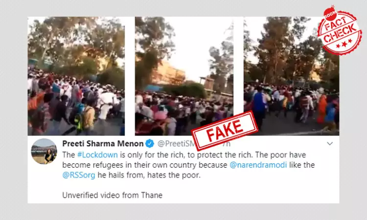 Video Of Migrant Workers At Delhis Anand Vihar Shared As Mumbai