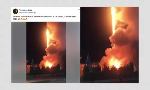 Does This Video Show 5G Antenna Being Burned In Italy? A Fact Check