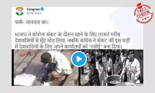 Congress Tweets Dated Video Of Man Eating Leftovers From Railway Tracks