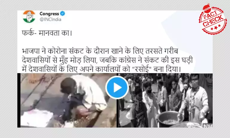 Congress Tweets Dated Video Of Man Eating Leftovers From Railway Tracks