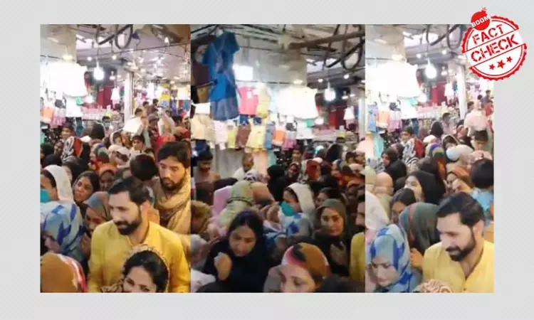 Video Of Eid Shopping At Mumbai or Pakistan? A FactCheck