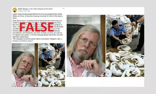 No, The Coronavirus Was Not Created By China & USA To Kill Africans