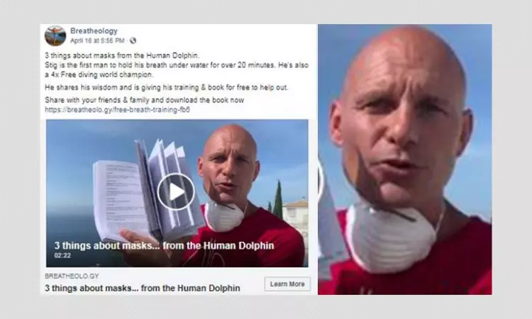 Freediver Stig Severinsens Video On Masks Contains Misleading Claims