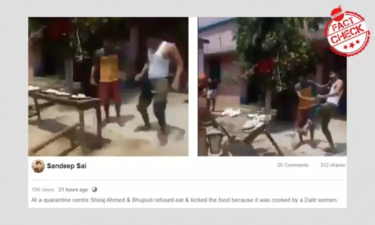 Video Of Two Men Rejecting Food At Bihar Quarantine Given Communal Spin
