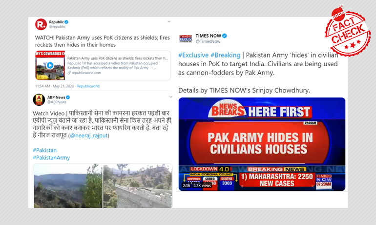 Republic TV, Times Now, ABP News Run Old Video As Pak Ceasefire Violation Republic TV, Times Now, ABP News Run Old Video As Pak Ceasefire Violation