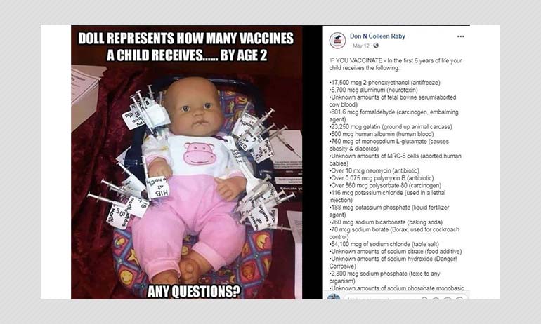 False Information About Vaccines For Babies Viral On Social Media False Information About Vaccines For Babies Viral On Social Media