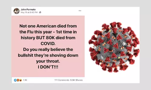False Posts Claim US Recorded No Flu Deaths During COVID-19 Crisis
