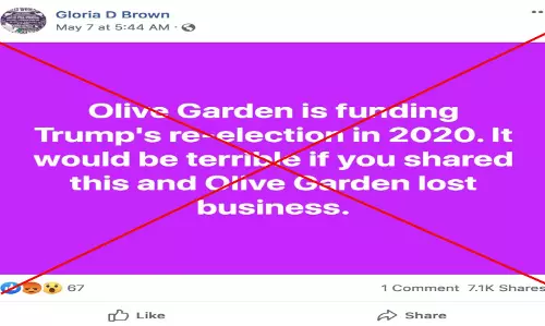 No, Olive Garden Is Not Funding Donald Trumps Re-election Campaign