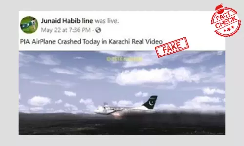 Aircraft Simulation Video From 2016 Passed Off As Pakistan Plane Crash