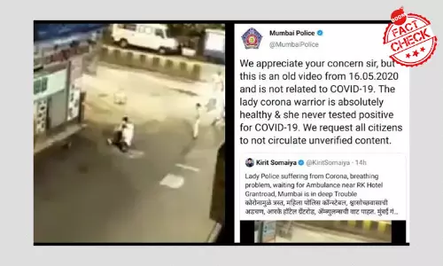 Policewoman Seen Feeling Dizzy Tested Negative For COVID-19: Mumbai Police