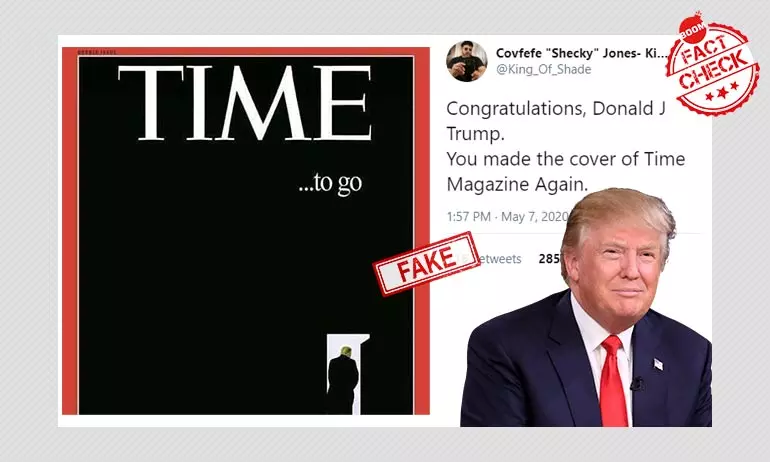 TIME...to go Cover Featuring Donald Trump Is Fake