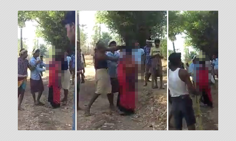 Gujarat: Minor Girl Publicly Thrashed For Eloping, Video Goes Viral Gujarat: Minor Girl Publicly Thrashed For Eloping, Video Goes Viral
