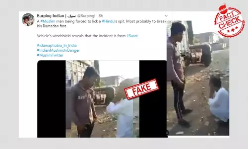 Gujarat: Video Of Man Forced To Lick Spit Peddled With Communal Claim