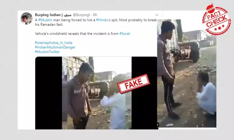 Gujarat: Video Of Man Forced To Lick Spit Peddled With Communal Claim