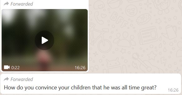 No This Video Is Not Of An Obese Diego Maradona Kicking A Tennis Ball