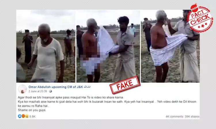 Bangladesh Video Shared As RSS Members Attacking Senior Citizen In India