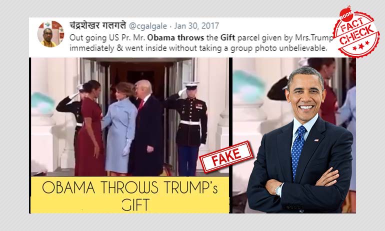 Doctored Video Claims Obama Threw Away Melania-Donald Trump Doctored Video Claims Obama Threw Away Melania-Donald Trump