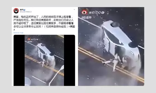 Video Of Gunfire Exchange On a Street Falsely Linked to USA Protests