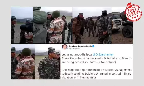 Randeep Surjewala Peddles Old Clips Of India-China Clashes As Recent