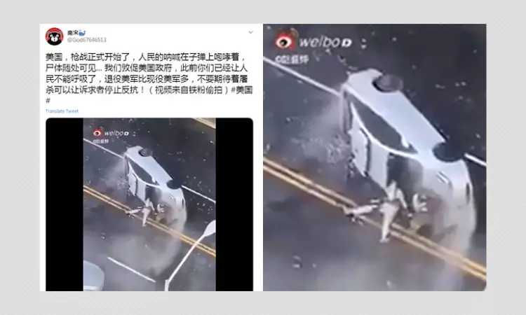 Video Of Gunfire Exchange On a Street Falsely Linked to USA Protests