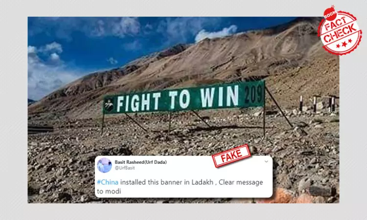 2012 Photo Of Indian Army Banner In Ladakh Peddled As Threat By China