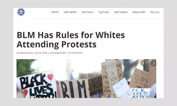 Did Black Lives Matter Issue Rules For White Protesters? A Fact Check