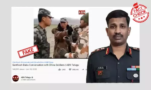 No, Video Does Not Show Col. Santosh Babu Arguing With Chinese Soldiers At Galwan