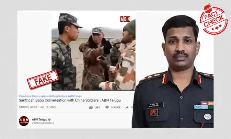 No, Video Does Not Show Col. Santosh Babu Arguing With Chinese Soldiers At Galwan