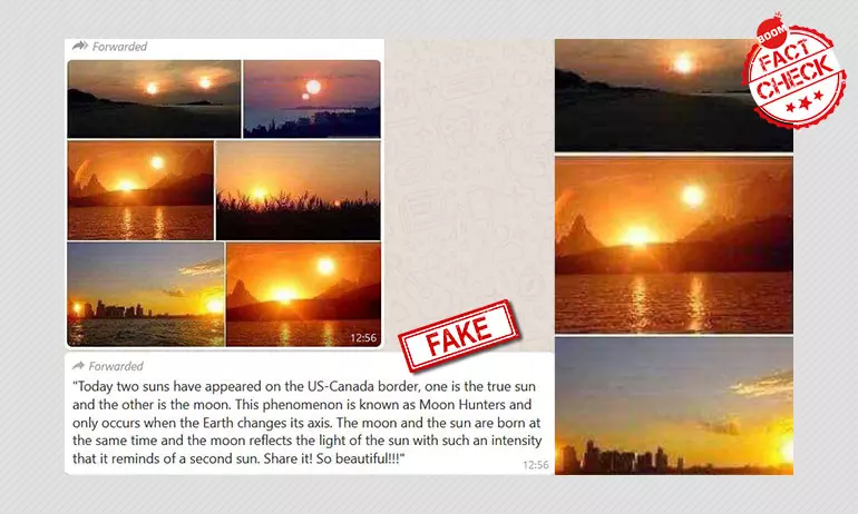 Fake Claim Of Two Suns And The Hunters Moon Phenomenon Seen In The Sky Revived