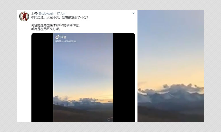 This Video Has Nothing To Do With The India-China Clash In Galwan Valley This Video Has Nothing To Do With The India-China Clash In Galwan Valley
