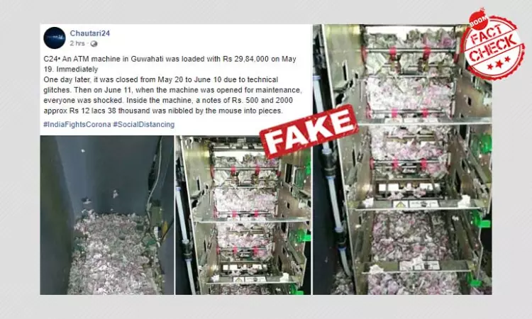 2018 Photos Of Rats Destroying Notes In An ATM Revived