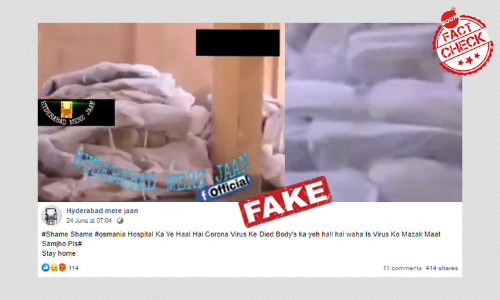 2013 Video Of Unclaimed Bodies At Osmania Hospital Given COVID-19 Spin