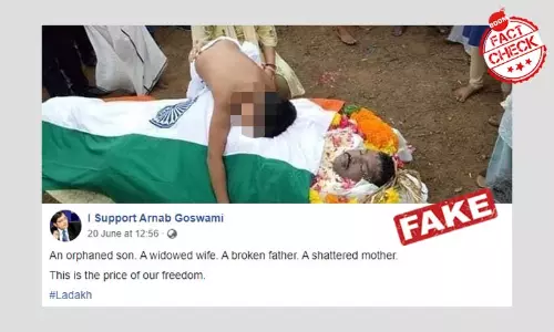 Heartbreaking 2019 Photo Falsely Linked To India-China Clash In Ladakh