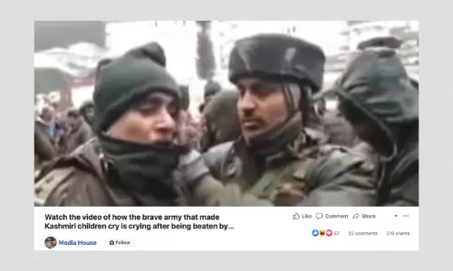 Video Of A CRPF Jawan Crying Peddled With False China Claim