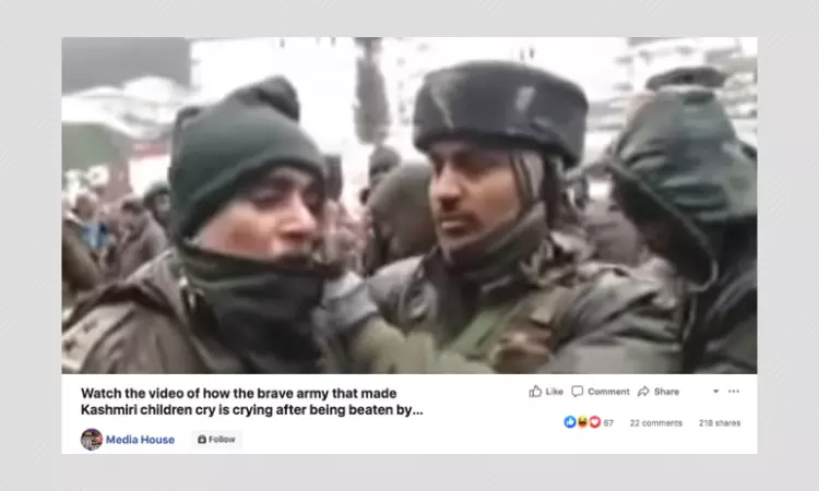 Video Of A CRPF Jawan Crying Peddled With False China Claim
