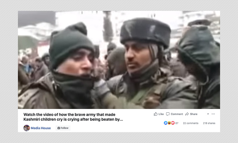 Video Of A CRPF Jawan Crying Peddled With False China Claim Video Of A CRPF Jawan Crying Peddled With False China Claim