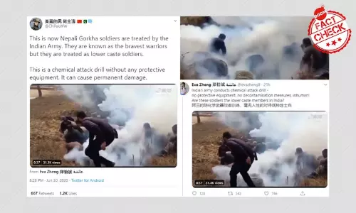 Video Showing Tear Gas Training Peddled As Atrocity By Indian Army