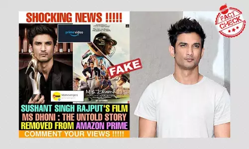 No, Amazon Prime Did Not Drop Sushant Singh Rajputs Film On MS Dhoni