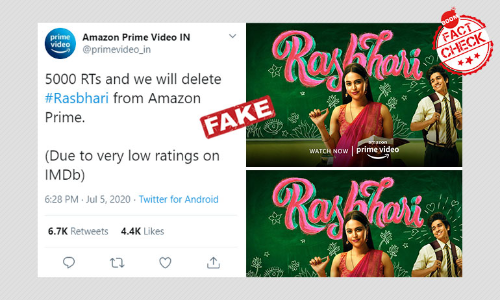 Parody Amazon Prime Account Targets Swara Bhasker Starrer Rasbhari