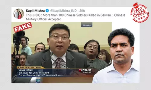 No, Jianli Yang Did Not Say More Than 100 Chinese Soldiers Died In Galwan