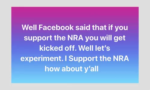 No, Facebook Will Not Remove NRA Supporters From The Social Media Site