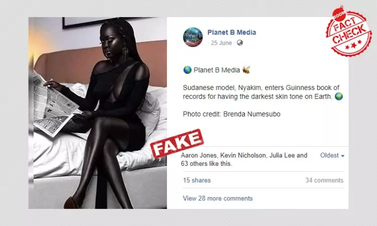 This Model Did Not Enter The Guinness World Records For Her Skin Tone