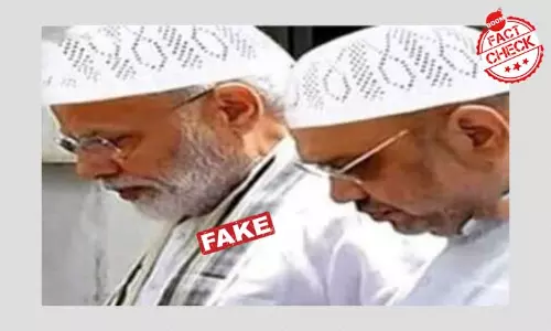 Morphed Image Of PM Modi And Amit Shah Viral With Misleading Claims